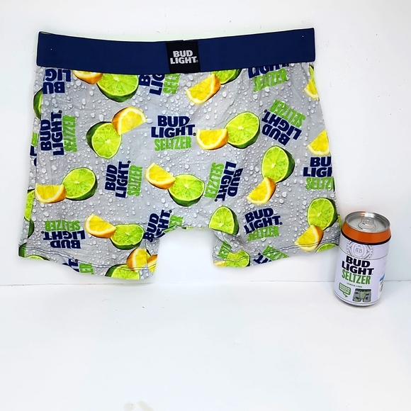 CRAZY BOXER, BUD LIGHT SELTZER GREEN, GREY BLUE COLOR SMALL (S) SIZE - Picture 2 of 12